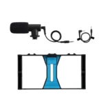 PULUZ 2 in 1 Live Broadcast Smartphone Video Rig + Microphone Kits for iPhone, Galaxy, Huawei, Xiaomi, HTC, LG, Google, and Other Smartphones - Image 9