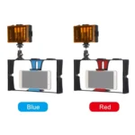 PULUZ 2 in 1 Vlogging Live Broadcast LED Selfie Light Smartphone Video Rig Kits with Cold Shoe Tripod Head for iPhone, Galaxy, Huawei, Xiaomi, HTC, LG, Google, and Other Smartphones - Image 11