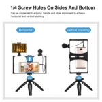 4 in 1 Vlogging Selfie Light Smartphone Video Rig Kits - Image 6
