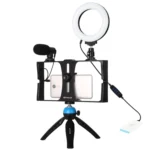 4 in 1 Vlogging Selfie Light Smartphone Video Rig Kits