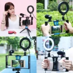 4 in 1 Vlogging Selfie Light Smartphone Video Rig Kits - Image 12