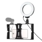 2 in 1 Vlogging Ring LED Selfie Light Smartphone Video Rig - Image 2