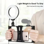 2 in 1 Vlogging Ring LED Selfie Light Smartphone Video Rig - Image 5