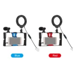 3 in 1 Vlogging Microphone Ring Light Smartphone Video Rig - Image 13