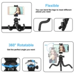PULUZ Mini Octopus Flexible Tripod Holder with Ball Head & Phone Clamp + Tripod Mount Adapter & Long Screw for SLR Cameras, GoPro, Cellphone, Size: 25cmx4.5cm - Image 4
