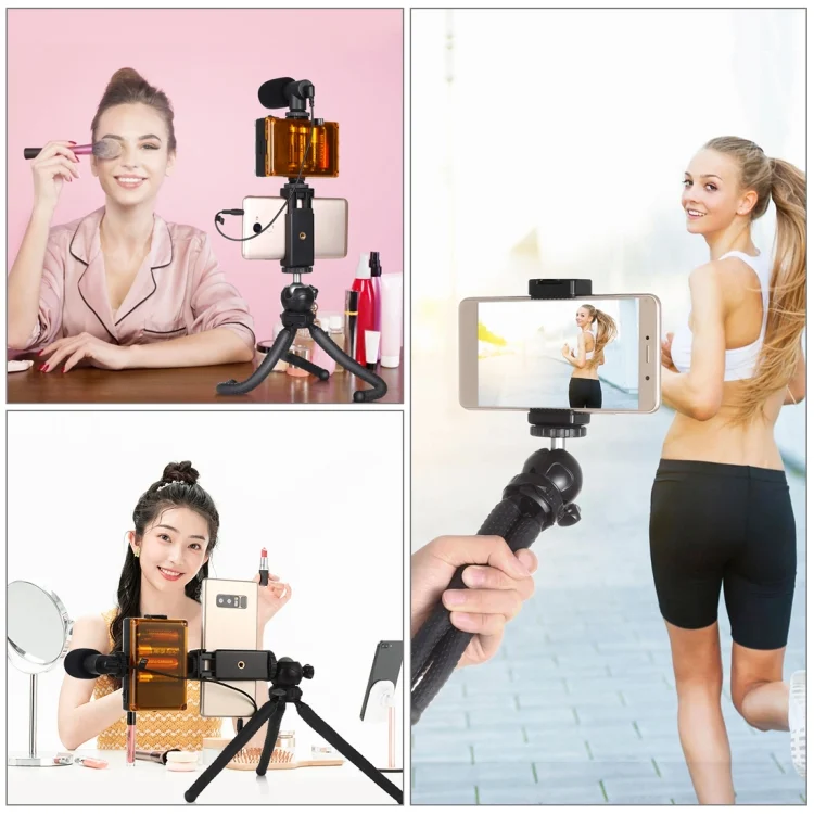 PKT3041_5.webp PULUZ Mini Octopus Flexible Tripod Holder with Ball Head & Phone Clamp + Tripod Mount Adapter & Long Screw for SLR Cameras, GoPro, Cellphone, Size: 25cmx4.5cm - Image 6
