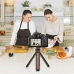 PULUZ Inlaid Wood Desktop Vlogging Live Tripod Holder with Ballhead - Image 7