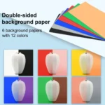 PULUZ 25cm Folding Portable High CRI Ring LED Photo Lighting Studio Tent Box + Shadowless Light Lamp Panel Pad with 12 Colors Backdrops, Size: 25cm x 25cm x 25cm - Image 8