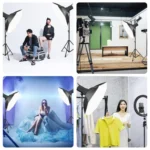 PULUZ 120W Photo Studio Strobe Flash Light Kit with Softbox Reflector & Tripod - Image 10