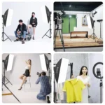 PULUZ 120W Photo Studio Strobe Flash Light Kit with Softbox Reflector & Tripod - Image 11