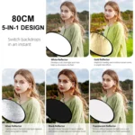 PULUZ LED Light Studio Softbox Photography Kit with Background & Reflective & Tripod Mount & Sandbags - Image 7