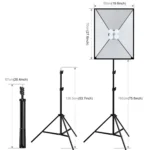 PULUZ 2 PCS 50x70cm Softbox Lighting Kit - Image 3