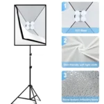 PULUZ 2 PCS 50x70cm Softbox Lighting Kit - Image 6