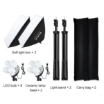 PULUZ 2 PCS 50x70cm Softbox Lighting Kit - Image 10