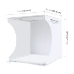 PULUZ 30cm Folding Ring Light Board Photo Lighting Studio Shooting Tent Box Kit Box with Shadowless Light Panel - Image 3