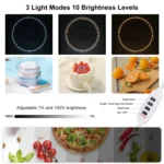 PULUZ 30cm Folding Ring Light Board Photo Lighting Studio Shooting Tent Box Kit Box with Shadowless Light Panel - Image 9