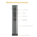 Doosl Dsit038 2.4GHz Wireless Presenter PowerPoint Clicker Representation Remote Control Green Laser Pointer, Control Distance: 100m - Image 3
