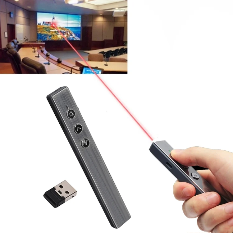 PRC3611.webp PR-20 Wireless Presenter PowerPoint PPT Clicker Presentation Remote Control Pen Laser Pointer Flip Pen with Air Mouse Function - Image 1