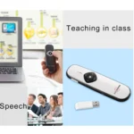ASiNG A800 USB Charging 2.4GHz Wireless Presenter PowerPoint Clicker Representation Remote Control Pointer, Control Distance: 100m - Image 7