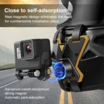 PULUZ Magnetic Quick Release Motorcycle Helmet Chin Strap Mount - Image 2