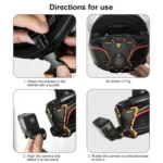 PULUZ Magnetic Quick Release Motorcycle Helmet Chin Strap Mount - Image 11