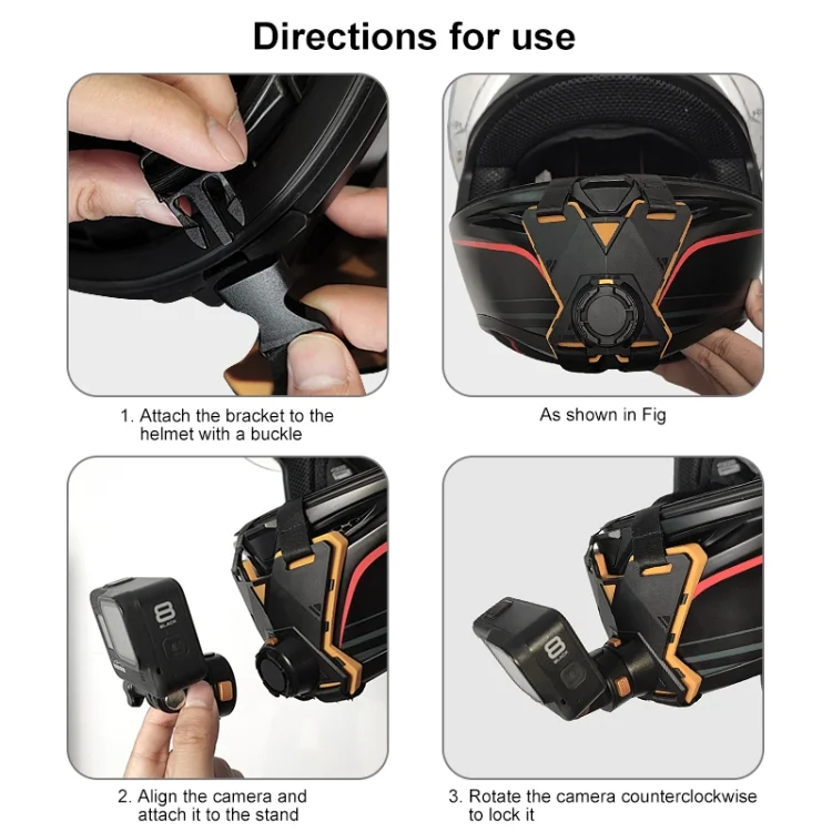 PU1052B_10.webp PULUZ Magnetic Quick Release Motorcycle Helmet Chin Strap Mount - Image 11
