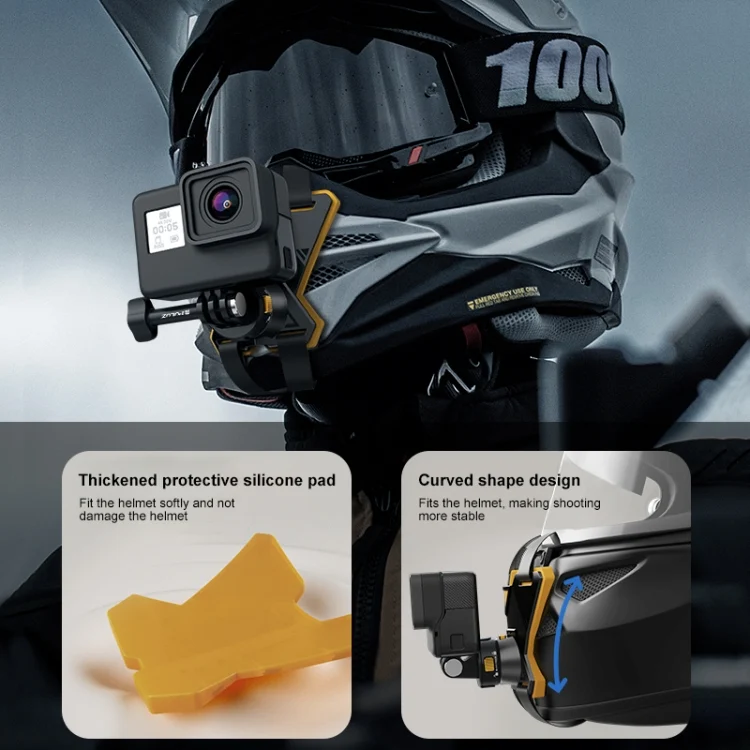 PU1052B_3.webp PULUZ Magnetic Quick Release Motorcycle Helmet Chin Strap Mount - Image 4
