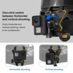 PULUZ Magnetic Quick Release Motorcycle Helmet Chin Strap Mount - Image 6