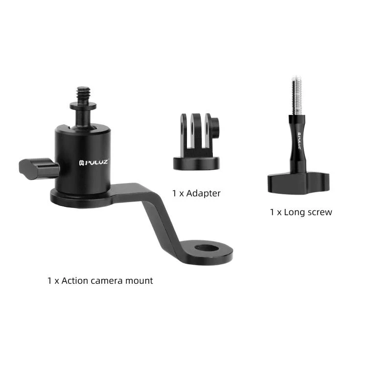 PU1056B_8.webp PULUZ Motorcycle Rearview Mirror Aluminum Alloy Action Camera Holder Mount - Image 9
