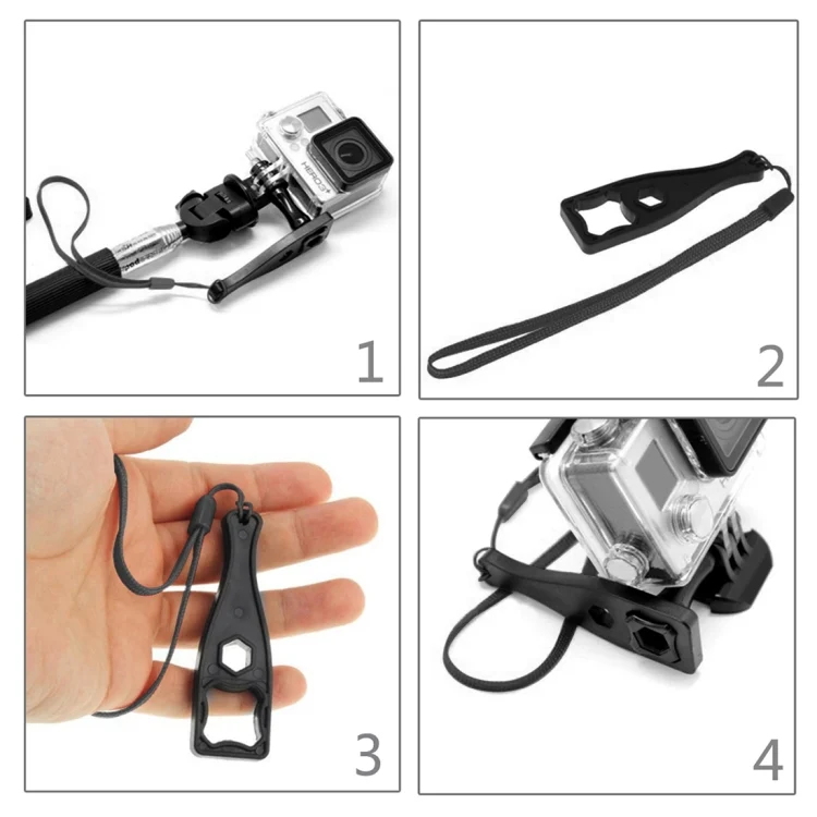 PU122B_6.webp PULUZ Plastic Thumbscrew Wrench Spanner with Lanyard for GoPro, Insta360, DJI and Other Action Cameras - Image 7