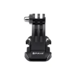 PULUZ Black Vertical Surface J-Hook Buckle Mount for PULUZ Action Sports Cameras Jaws Flex Clamp Mount for GoPro, Insta360, DJI and Other Action Cameras(Black) - Image 4