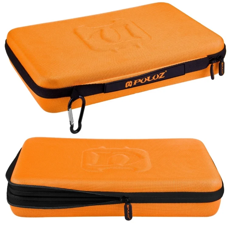PU170_1.webp PULUZ Waterproof Carrying and Travel Case for for GoPro, Insta360, DJI and Other Action Cameras Accessories, Large Size: 32cm x 22cm x 7cm(Orange) - Image 2