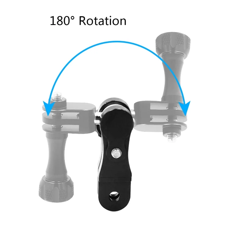 PU174B_4.webp PULUZ CNC Aluminum Ball Joint Mount with 2 Long Screws for GoPro, Insta360, DJI and Other Action Cameras - Image 5