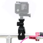 PULUZ Motorcycle Bicycle Handlebar Holder with Tripod Mount & Screw for GoPro, Insta360, DJI and Other Action Cameras