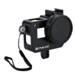 PULUZ Housing Shell CNC Aluminum Alloy Protective Cage with 52mm UV Lens for GoPro HERO(2018) /7 Black /6 /5 - Image 2