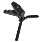 PULUZ Grip Folding Tripod Mount with Adapter & Screws for GoPro, Insta360, DJI and Other Action Cameras, Load Max: 2kg(Black) - Image 2