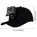 PULUZ Baseball Hat with J-Hook Buckle Mount & Screw for GoPro, DJI OSMO Action and Other Action Cameras - Image 3
