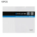 10 PCS PULUZ 16cm x 13cm Hang Hole Clear Front White Pearl Jewelry Zip Lock Packaging Bag(Size: M)