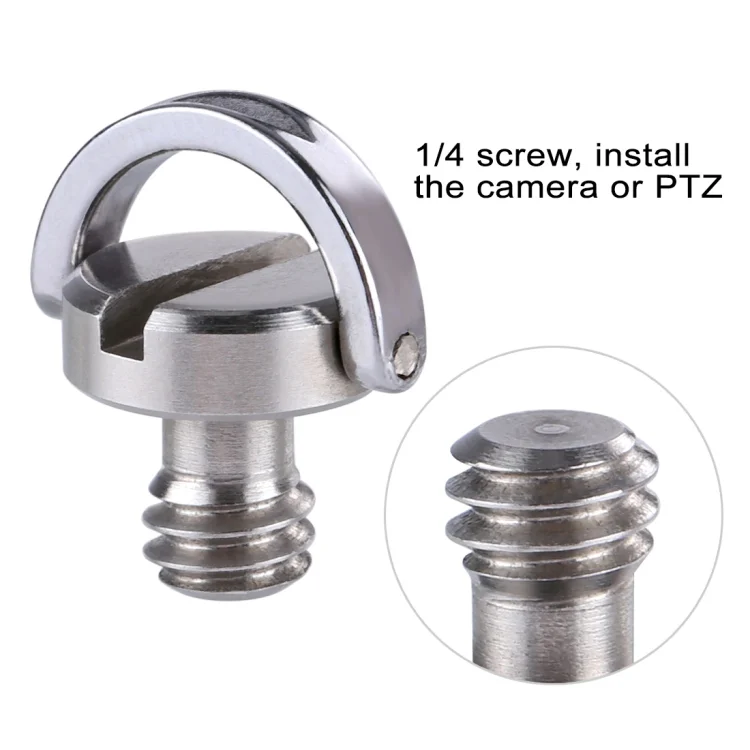 PU230_3.webp PULUZ 1/4 inch Male Thread Screw with C-Ring for Quick Release, Tripod Mount - Image 4