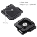 PULUZ Capture Camera Clip Aluminum Alloy Quick Release Clip with Plate - Image 6