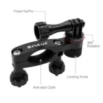 PULUZ 360 Degree Rotation Bike Aluminum Handlebar Adapter Mount with Screw for GoPro, Insta360, DJI and Other Action Cameras - Image 5