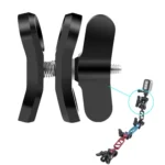 PULUZ Ball Clamp Close Hole Diving Camera Bracket CNC Aluminum Spring Flashlight Clamp for Diving Underwater Photography System - Image 4
