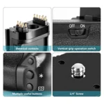 PULUZ Vertical Camera Battery Grip for Canon EOS 6D Mark II - Image 5