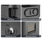 PULUZ Vertical Camera Battery Grip for Sony A6300 Digital SLR Camera - Image 5