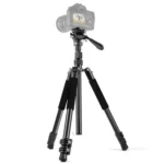 PULUZ 1.6m Reverse-Folding Professional Video Tripod with Fluid Drag Head