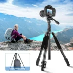 PULUZ 1.6m Reverse-Folding Professional Video Tripod with Fluid Drag Head - Image 6