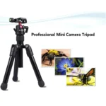PULUZ Pocket Mini Microspur Photos Magnesium Alloy Tripod Mount with 360 Degree Ball Head for DSLR & Digital Camera, Adjustable Height: 24.5-57cm, Load Max: 3kg - Image 2