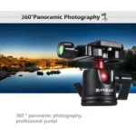 PULUZ Pocket Mini Microspur Photos Magnesium Alloy Tripod Mount with 360 Degree Ball Head for DSLR & Digital Camera, Adjustable Height: 24.5-57cm, Load Max: 3kg - Image 5