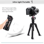 PULUZ Pocket Mini Microspur Photos Magnesium Alloy Tripod Mount with 360 Degree Ball Head for DSLR & Digital Camera, Adjustable Height: 24.5-57cm, Load Max: 3kg - Image 6