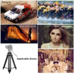 PULUZ Professional Heavy Duty Camcorder Aluminum Alloy Tripod - Image 8
